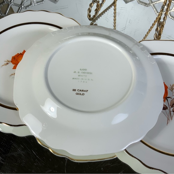 Bread and Butter Plate Triumph American Limoges 22K Vermillion 6 1/2” - Picture 5 of 5